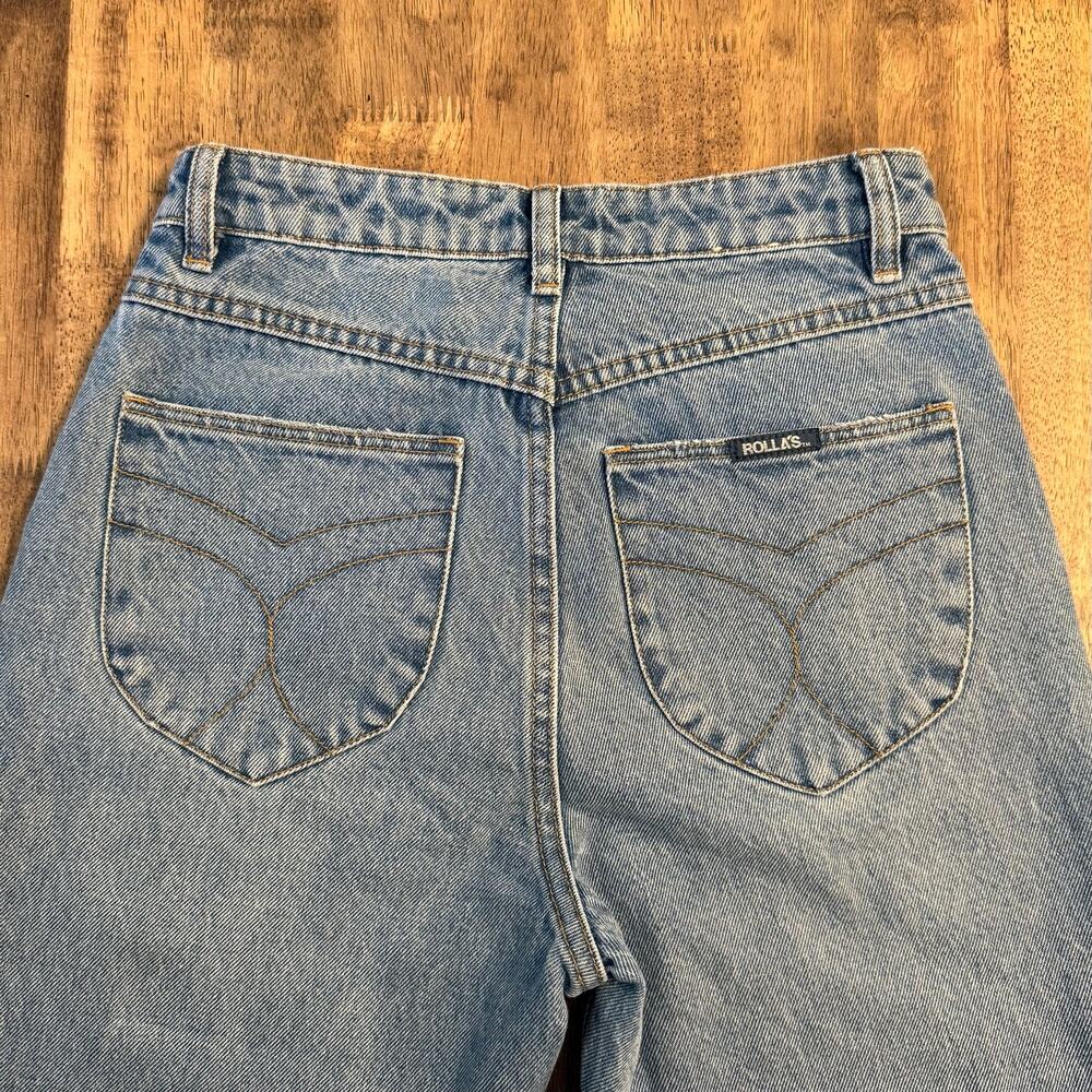 ROLLA’S Jean Eastcoast Flare High-Rise Distressed Denim Blue Women US 26, AUS 8 - Picture 9 of 10